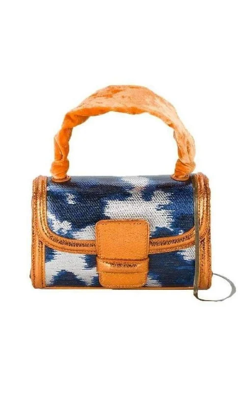 Ikat Print Mini Cross Body Bag