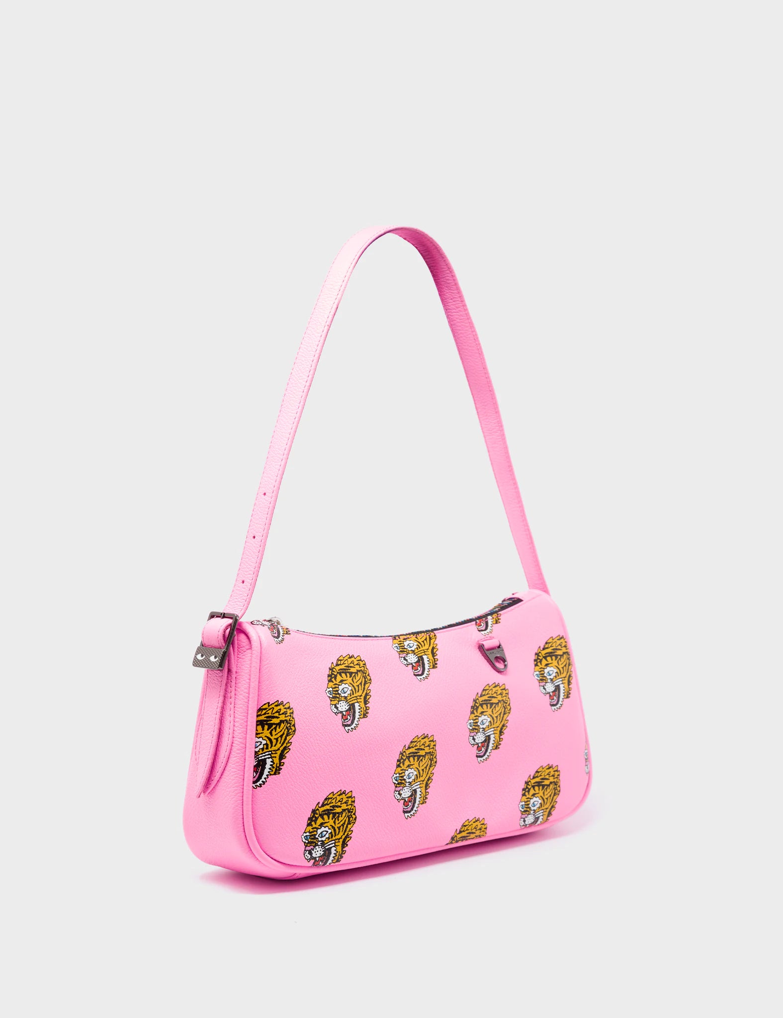 Lucas Hobo Mini Bubblegum Pink Handbag - El Trópico Print