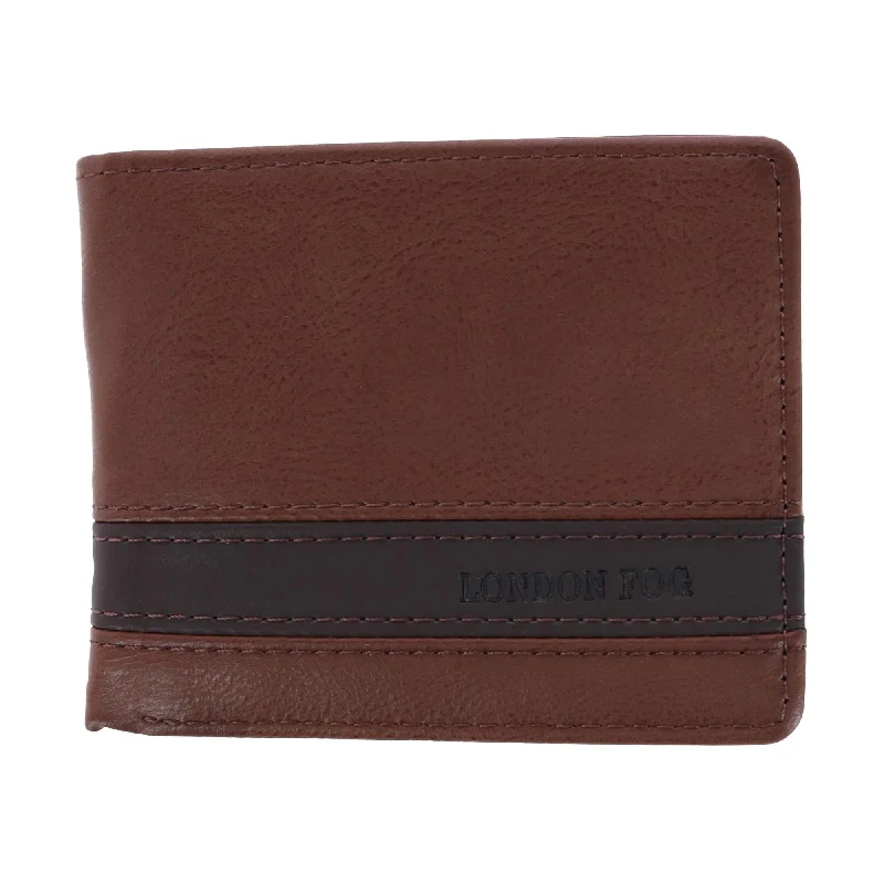 Men's Leather Bifold Passcase Wallet