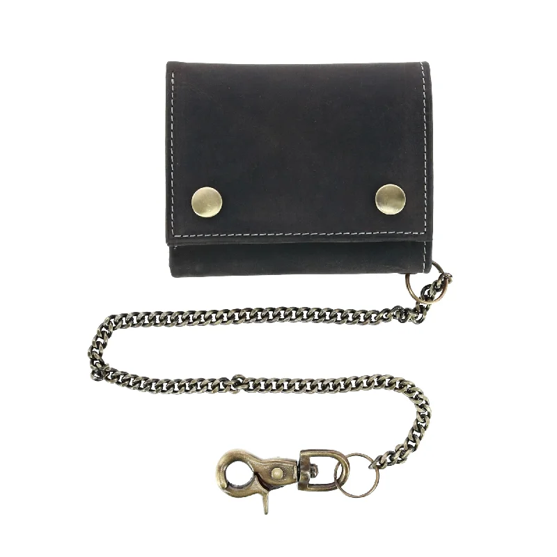 Men's RFID Hunter Leather Chain Wallet