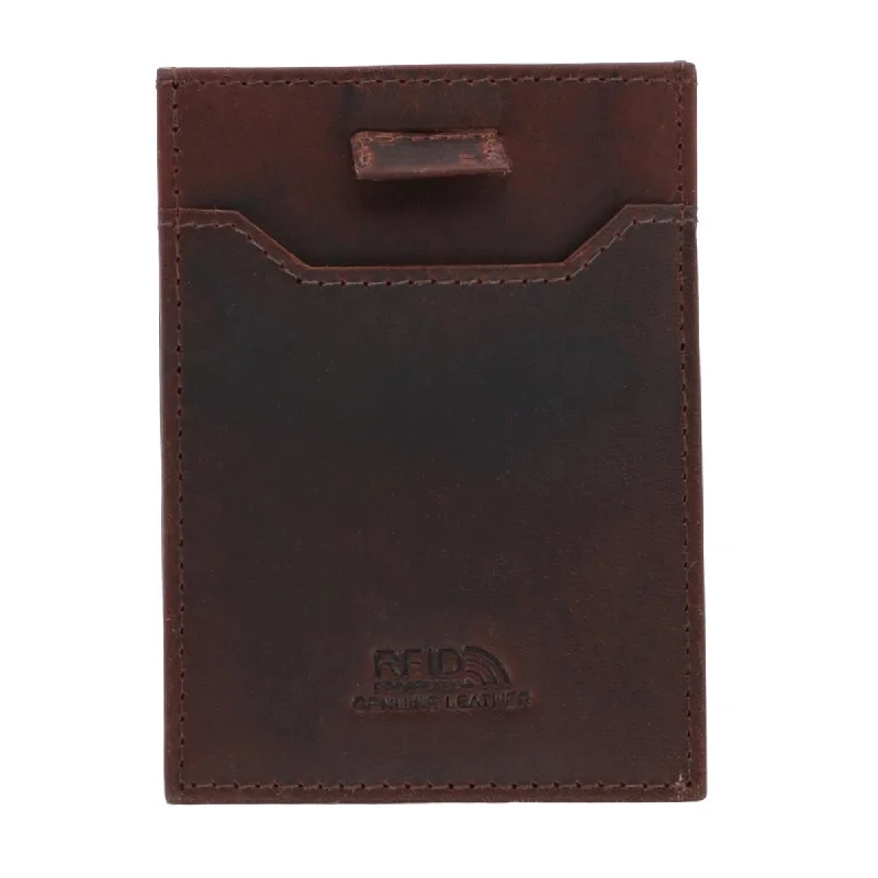 Men's RFID Leather Front Pocket Card Sleeve Wallet