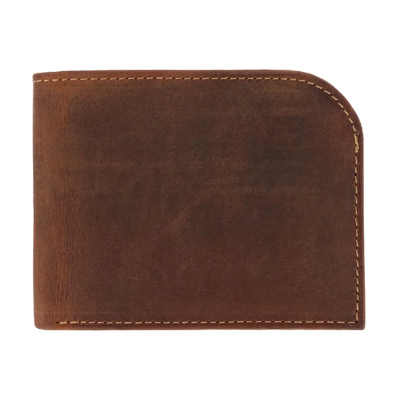 Men's Vintage Hunter Leather Curved Front Pocket Wallet