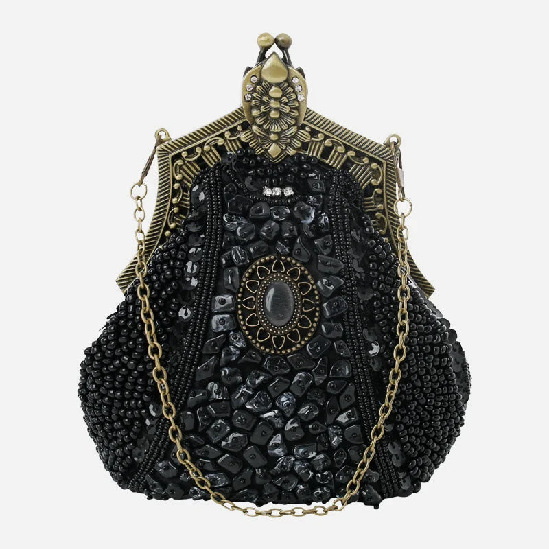 Mini Evening Bag Vintage Embroidery Beaded Bag For Women