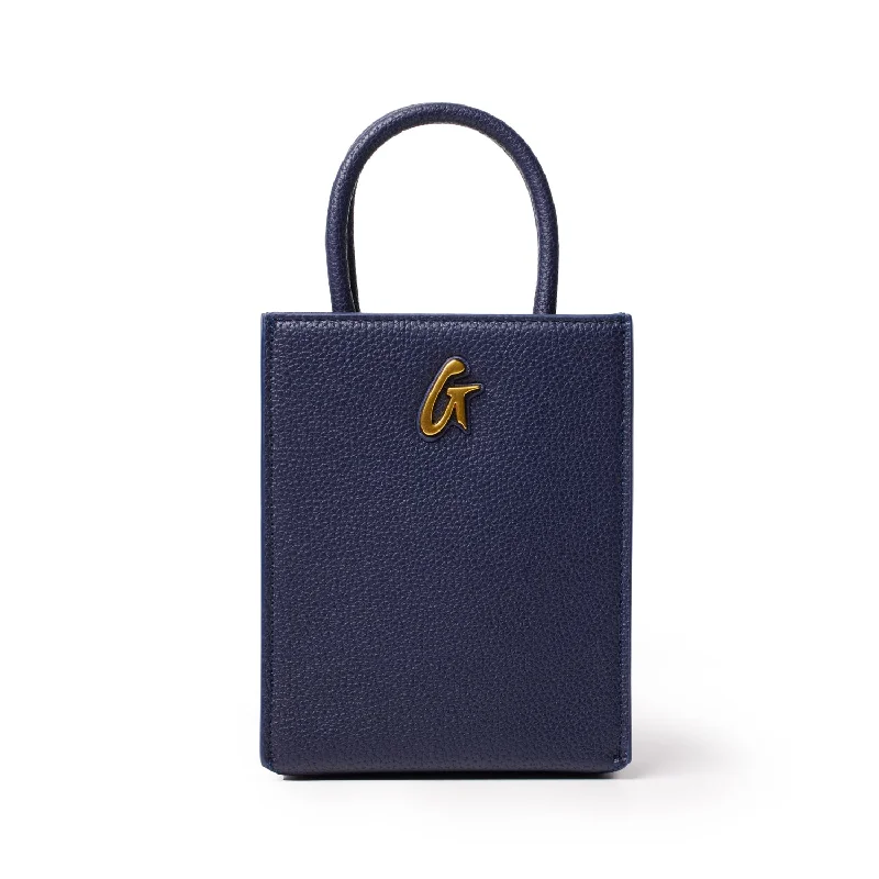 PEBBLE MINI TOTE NAVY