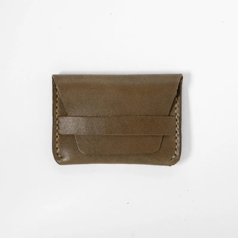 Olive Green Flap Wallet