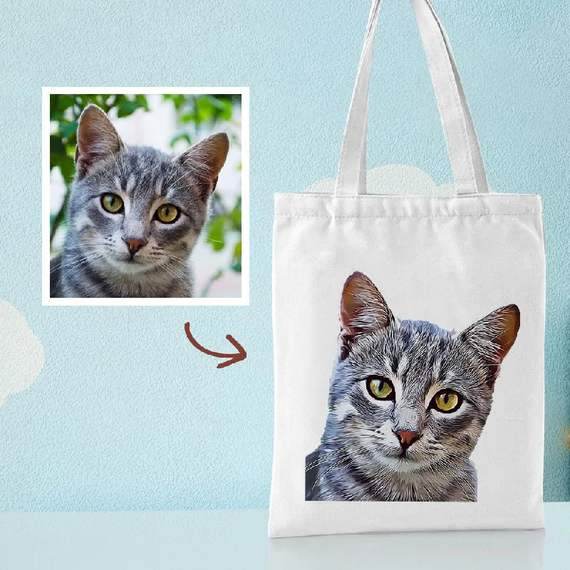 Gift for Mom Personalized Canvas Bags Custom Your Own Canvas Tote Bag Printed Bag