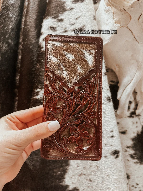 Randal Men’s Cowhide Wallet in Dark Brown