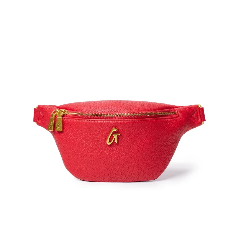 PEBBLE MINI FANNY PACK RED