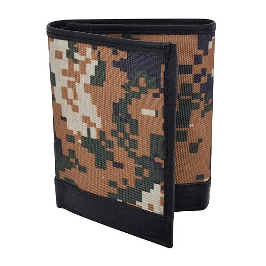 Camouflage Trifold Wallet with RFID Blocking