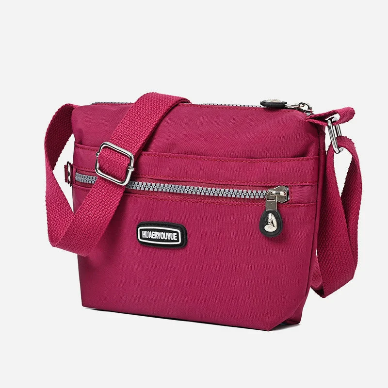 Slim Crossbody Bag For Women Minimalist Waterproof Nylon Shoulder Bag