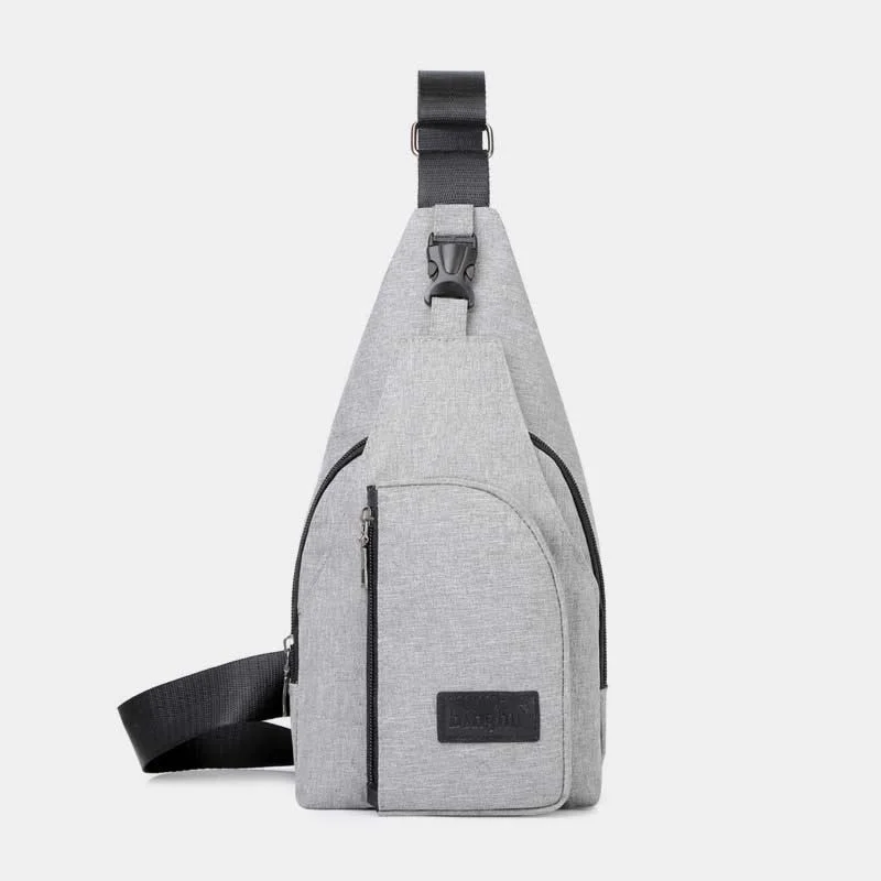 Sling Bag for Men Lightweight Gray Hiking Crossbody Shoulder Bag