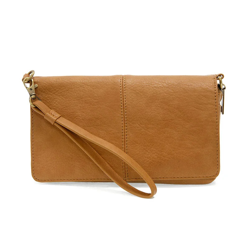 Everly Organizer Flap Crossbody in Mid Tan