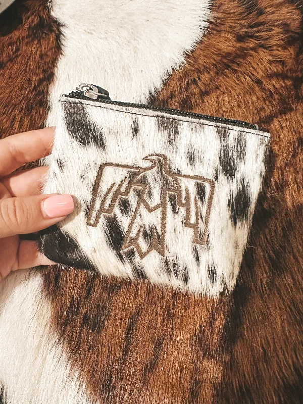 Thunderbird Cowhide Coin Pouch