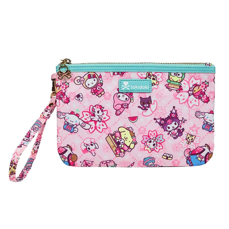 tokidoki x Hello Kitty and Friends Sakura Festival Zip Pouch Wristlet