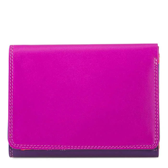 Medium Tri-fold Wallet in Sangria Multi